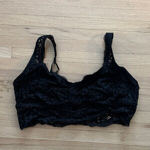Aerie Black Lace Bralette - Large